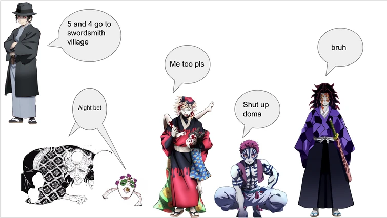 (Spoilers) Upper Moon Meeting in a nutshell | Fandom