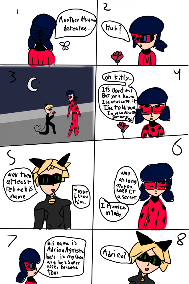 my Horrible handwriting lol.. part one in my new miraculous ladybug ...