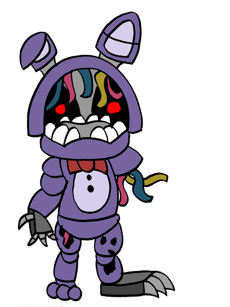 How to Draw Withered Bonnie  Five Nights at Freddy's 