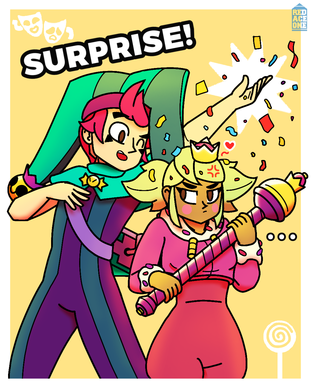 Surprise! Brawl Stars Fanart! ( Mandy X Chester kinda??? ) | Fandom