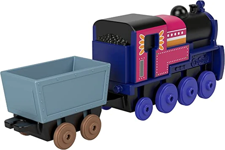 Does the Push Along Ashima come with a hopper or a mine cart? Amazon