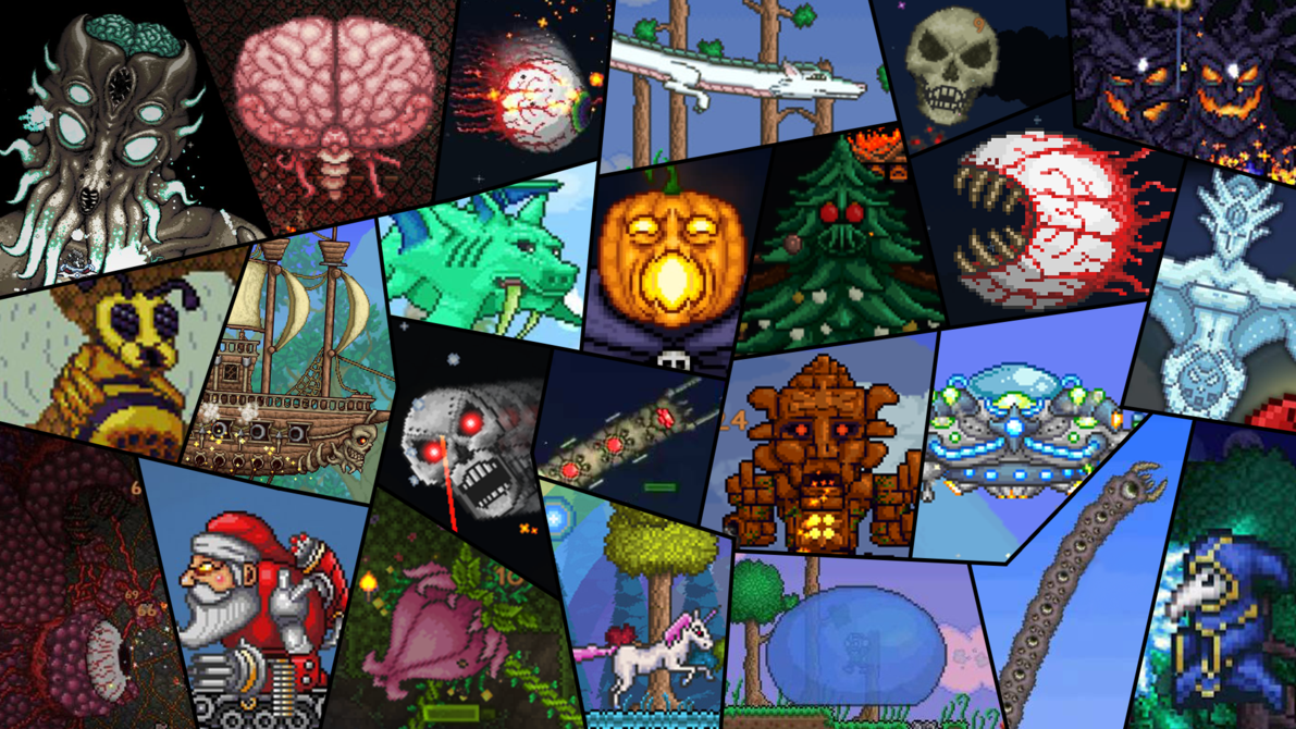 All terraria boss fight by Apolonahue1 on DeviantArt