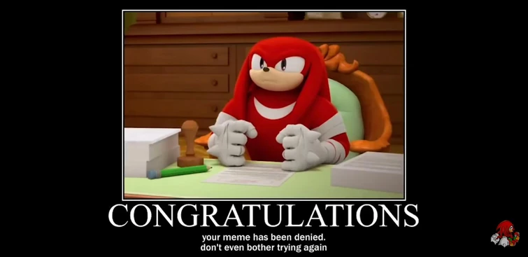 Knuckles Approves Sonic Shows/Movies | Fandom