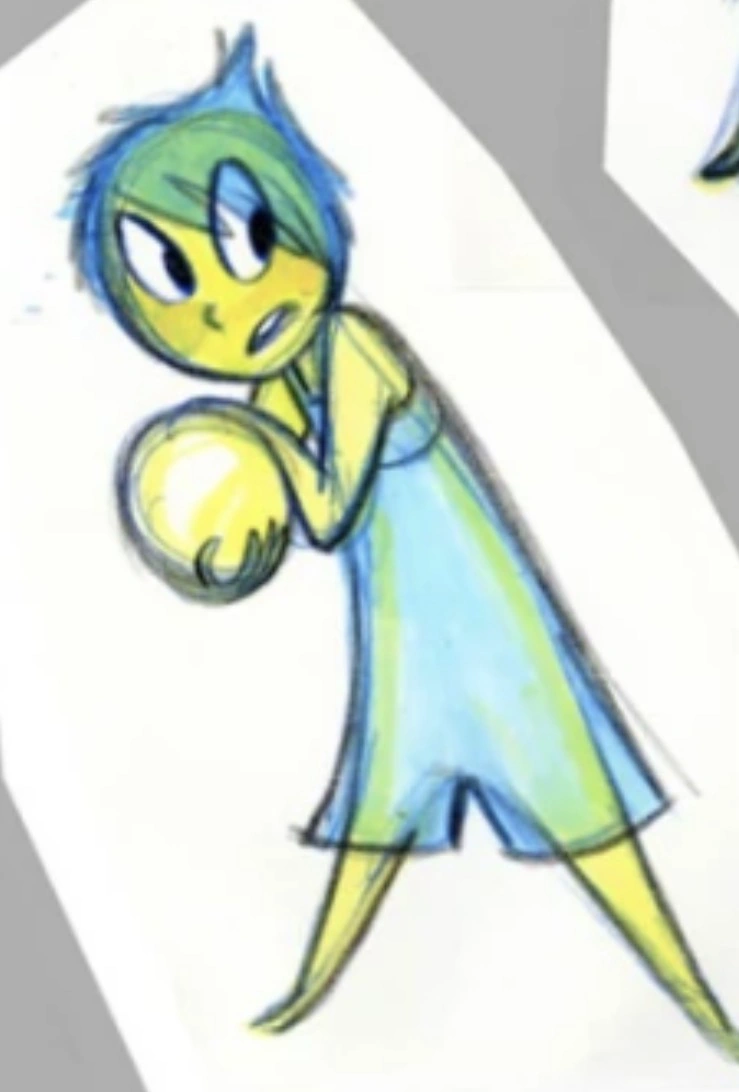 Joy in her blue dress concept art | Fandom