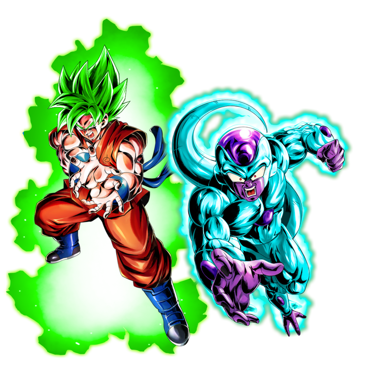 Super Saiyan Green Goku and Diamond Frieza | Fandom