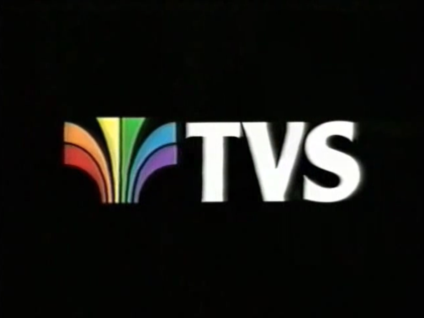 Tv s. S TV. Television South West. Old 80`s TV program logo.