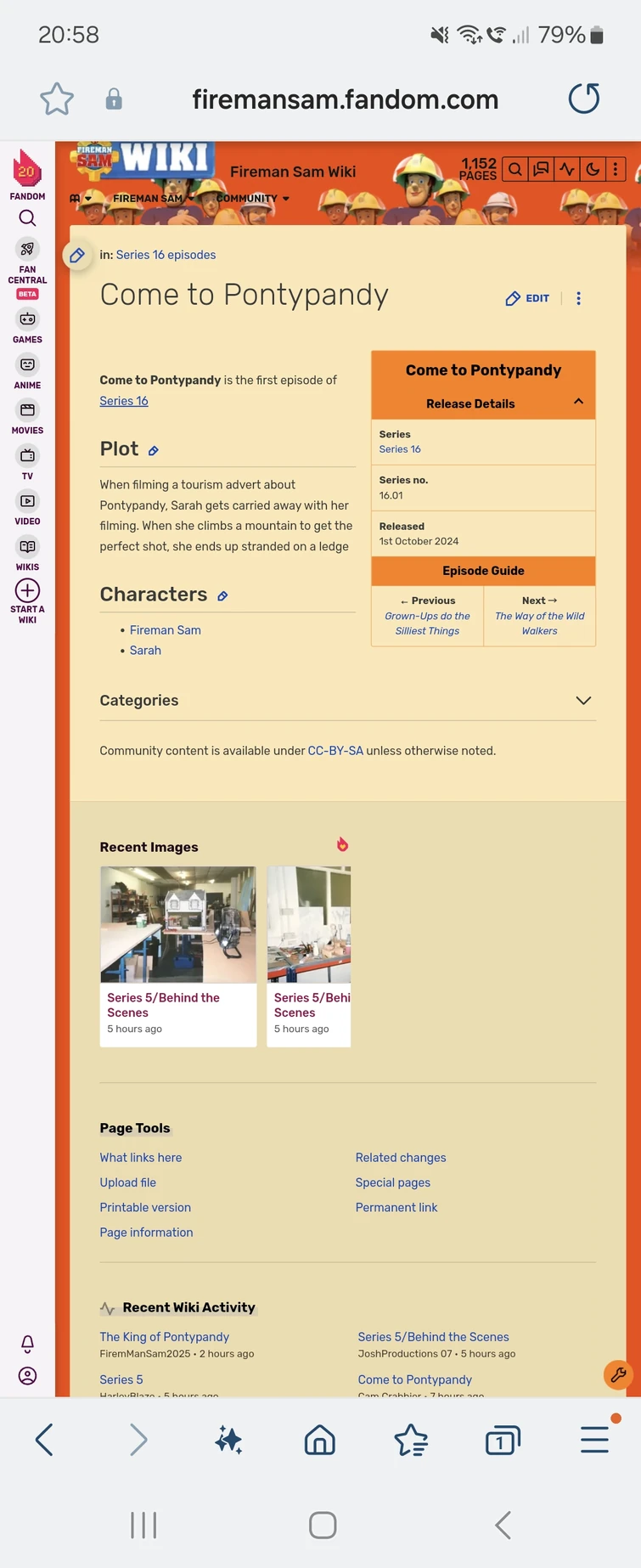 Series 16 editing | Fandom
