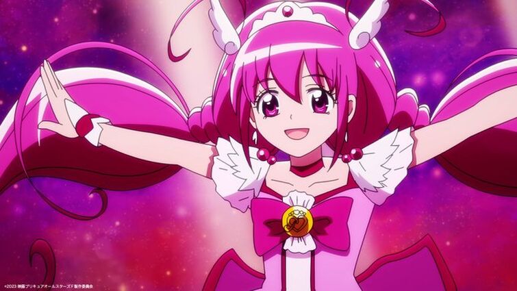 The Character line in Precure All Stars F official twitter (October 20):  Cure Supreme (last scene)