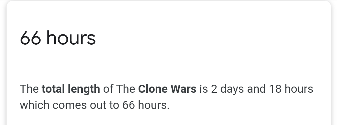 Total Length of Clone Wars | Fandom