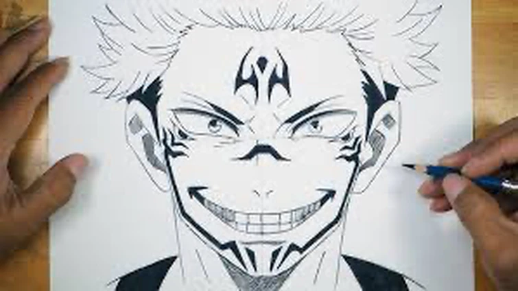 Yo found this sick sukuna drawing on YouTube | Fandom