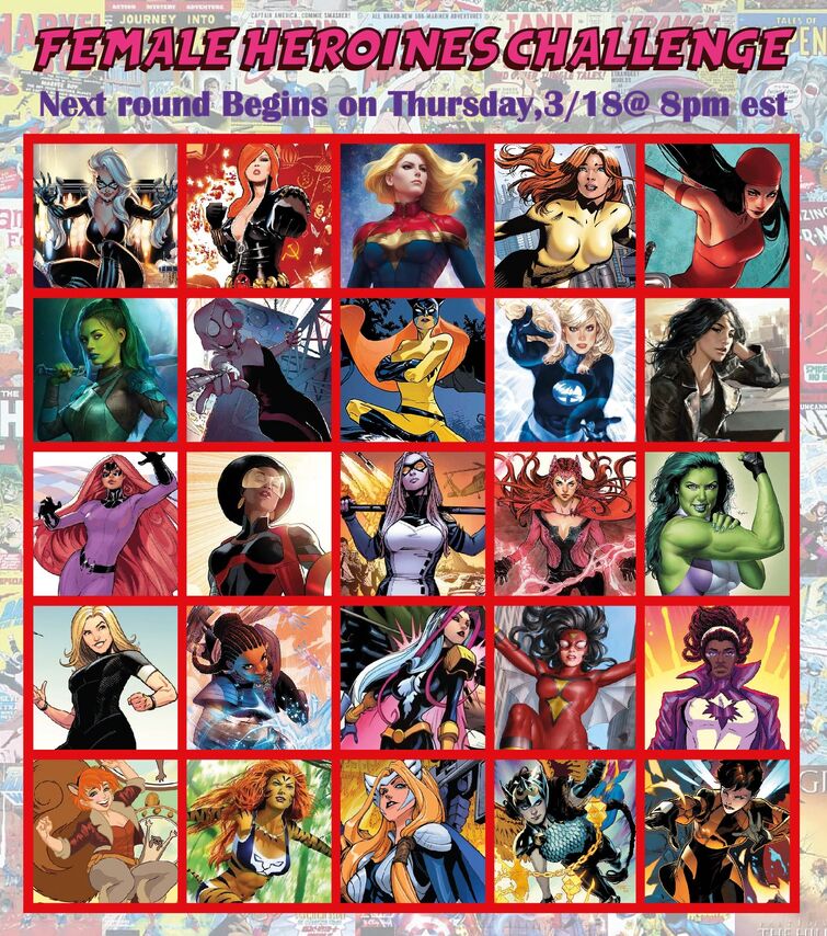 marvel heroes girls names list