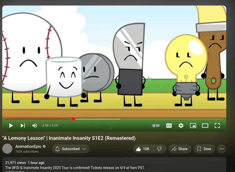 A NEW INANIMATE INSANITY EPISODE REMASTER RELEASED | Fandom