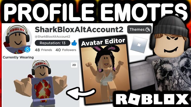 Roblox Profile Emote : r/RobloxHelp