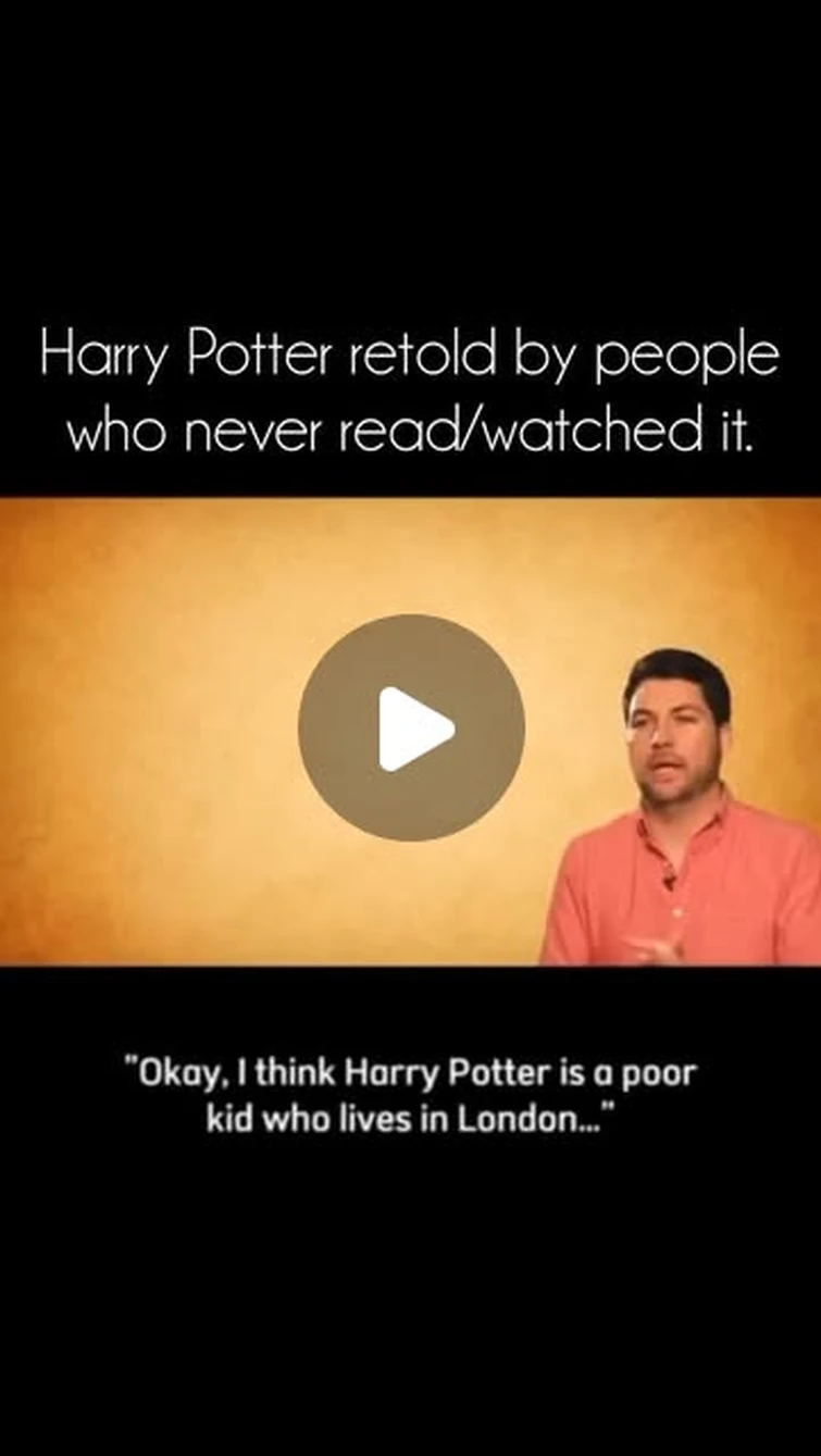 Potterr Memes on Instagram: "Harry Potter Movies/Books retold by Muggles 😂😂 ❾¾ Follow 🎯🌟 @potterr.memes for more incredible 🌠 and magical😌 content 👌✨ . . . 🎯VIDEO CREDIT - drarryhq on tiktok. . . . 🎯No copyright infringement intended.© All righ...