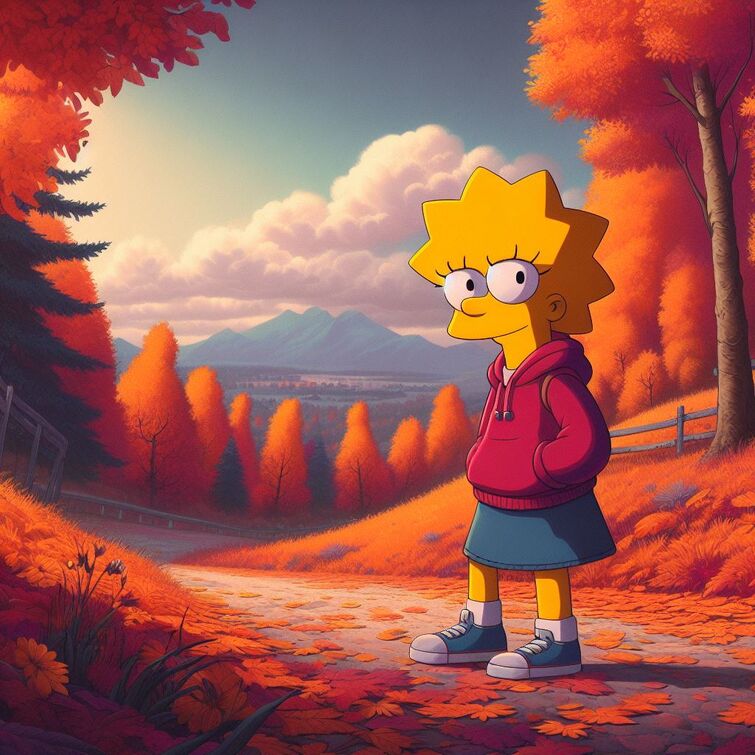 bart and lisa simpson sad edit aesthetic profile picture wallpaper