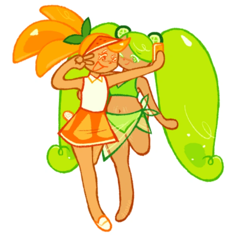 Orange Cookie x Lime Cookie best ship! Fandom