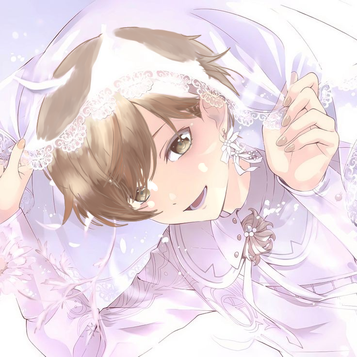 Anime Boy in Wedding Dress