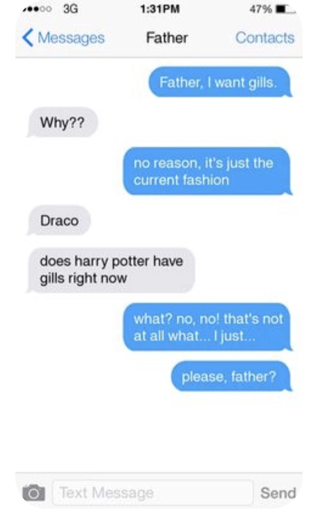 HP Text Messages #4 | Fandom