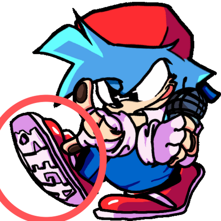 I Just Realized That Encore BF Has "SEGA" Printed On The Bottom Of His