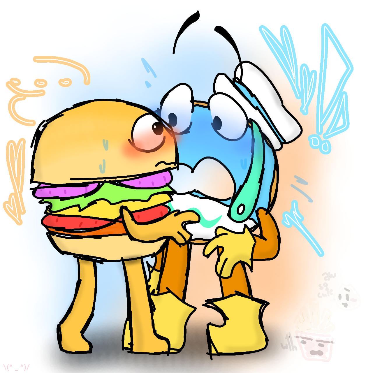 just a donny x hamber fanart | Fandom