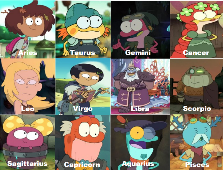 The Owl House, Which Fandom characters are you based off of your zodiac?