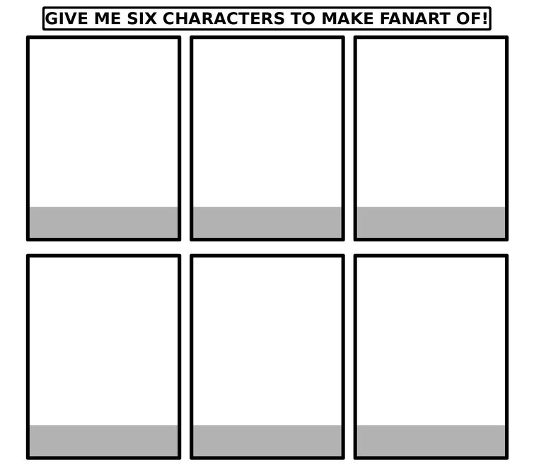 character challenge meme blank template