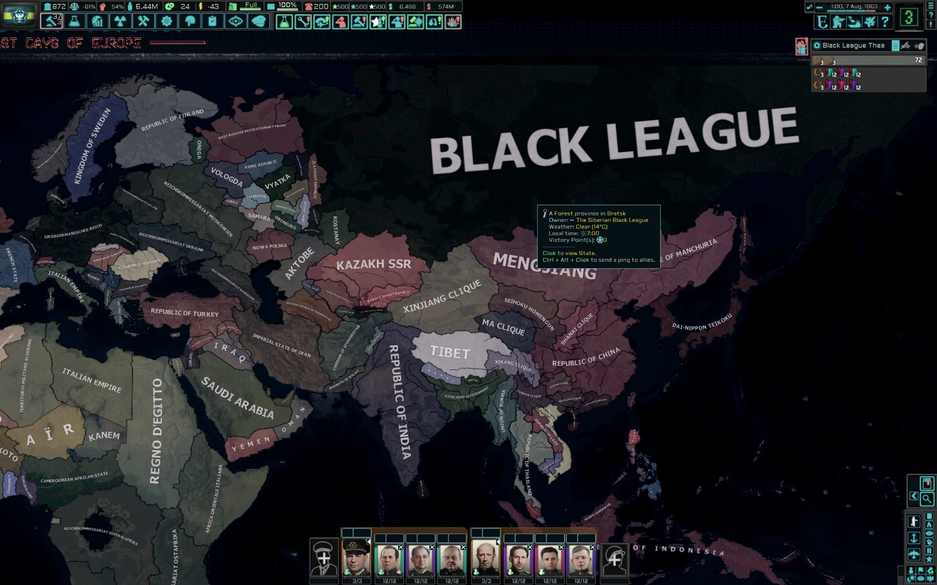 My progress to reunify the motherland fandom