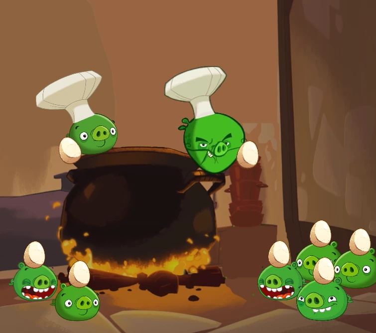 The Piggies are about to cook the eggs! Fandom