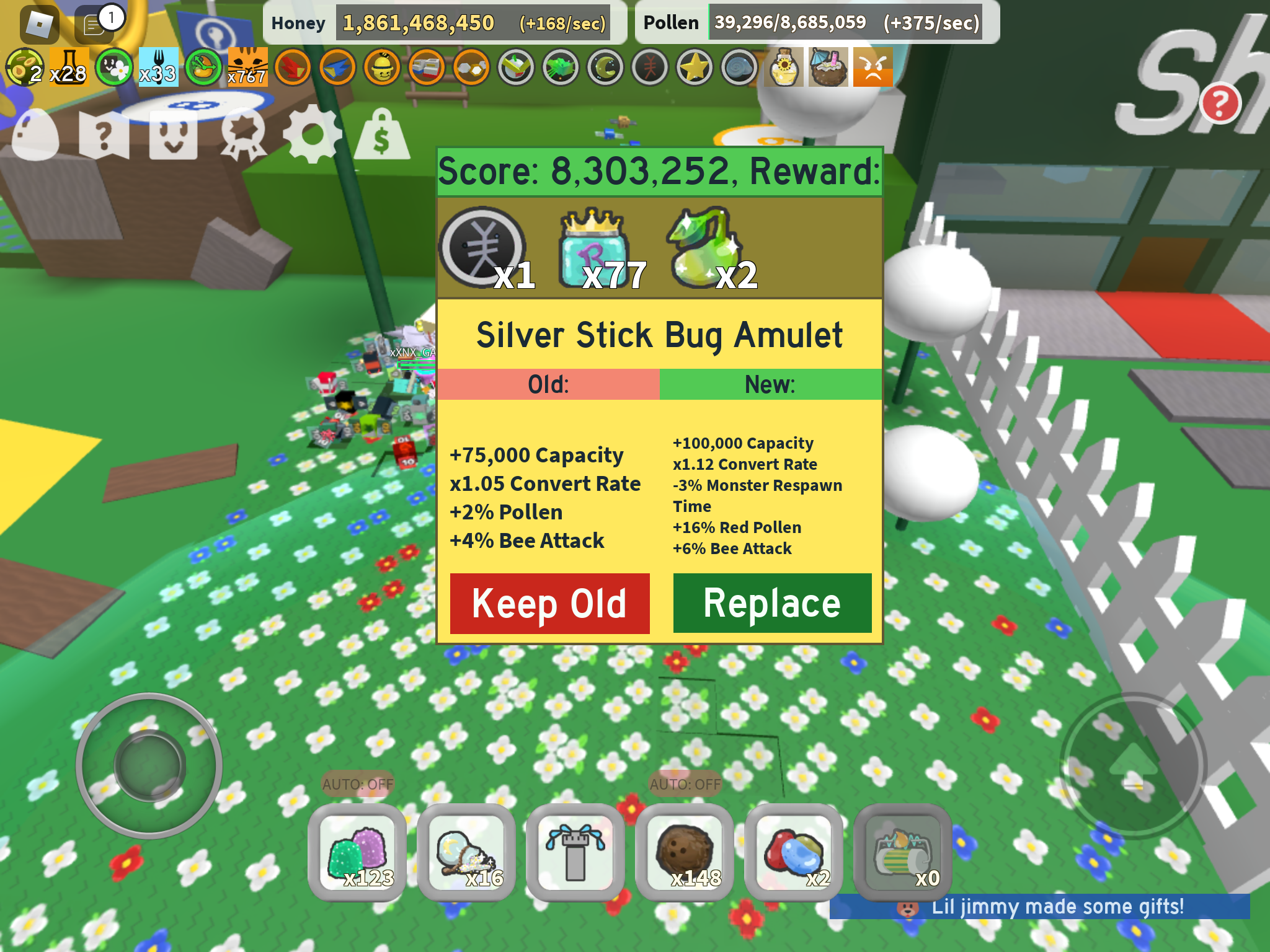 Roblox Bee Swarm Simulator Stick Bug Amulet