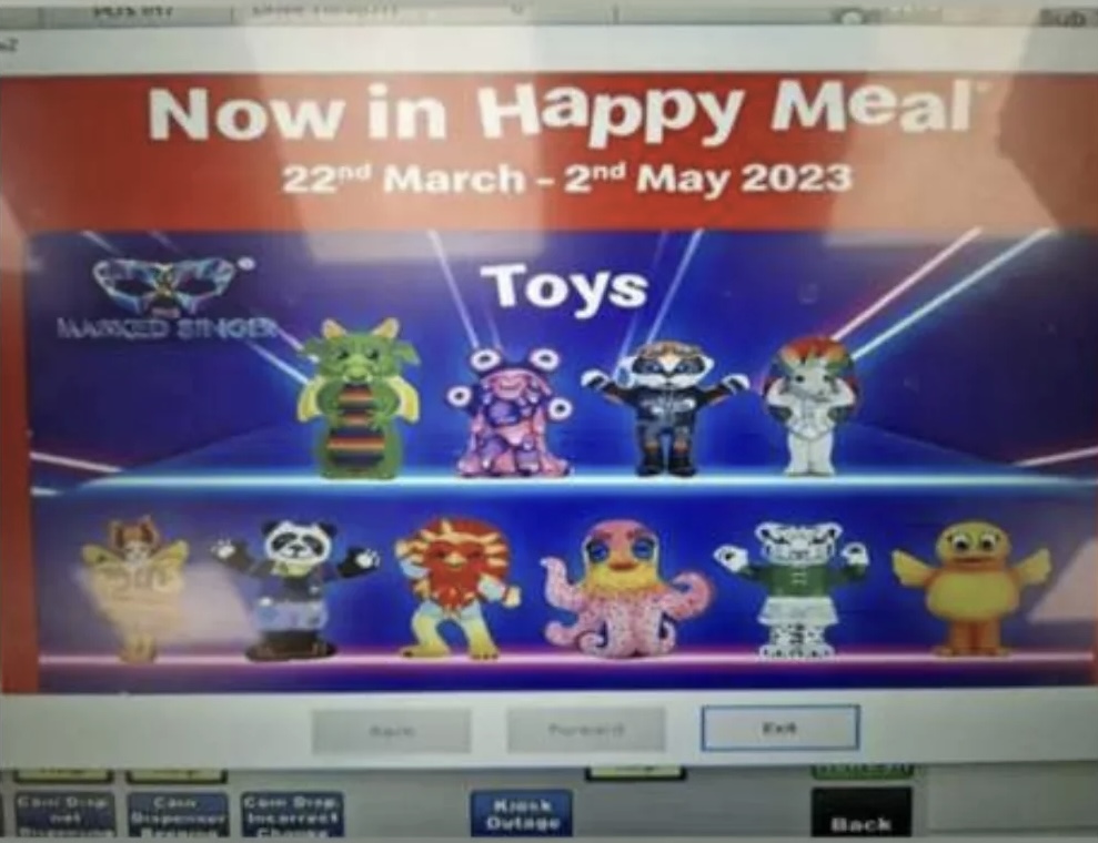 Masked Singer UK Happy Meal Toys! (Actual, Not CLICKBAIT) Fandom