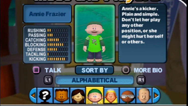 Backyard Football 2006 PS2 Meet The Player