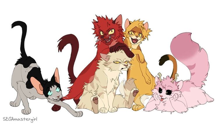 SEGAmastergirl on X: My not so warrior cats, warrior cats. My