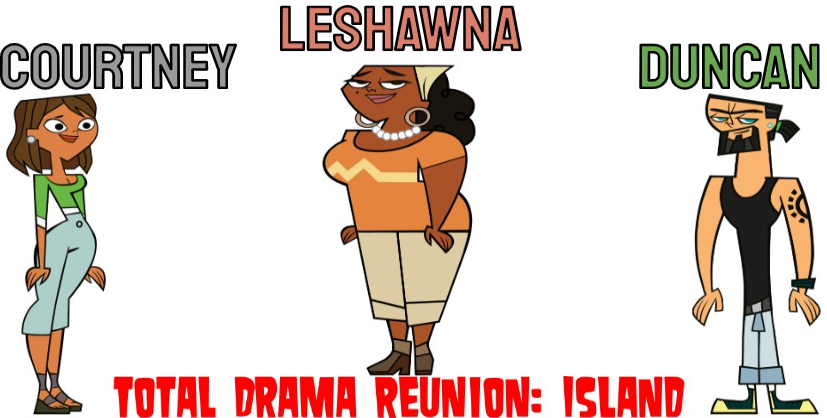 Total Drama Reunion Island Courtney Duncan And Leshawna Fandom