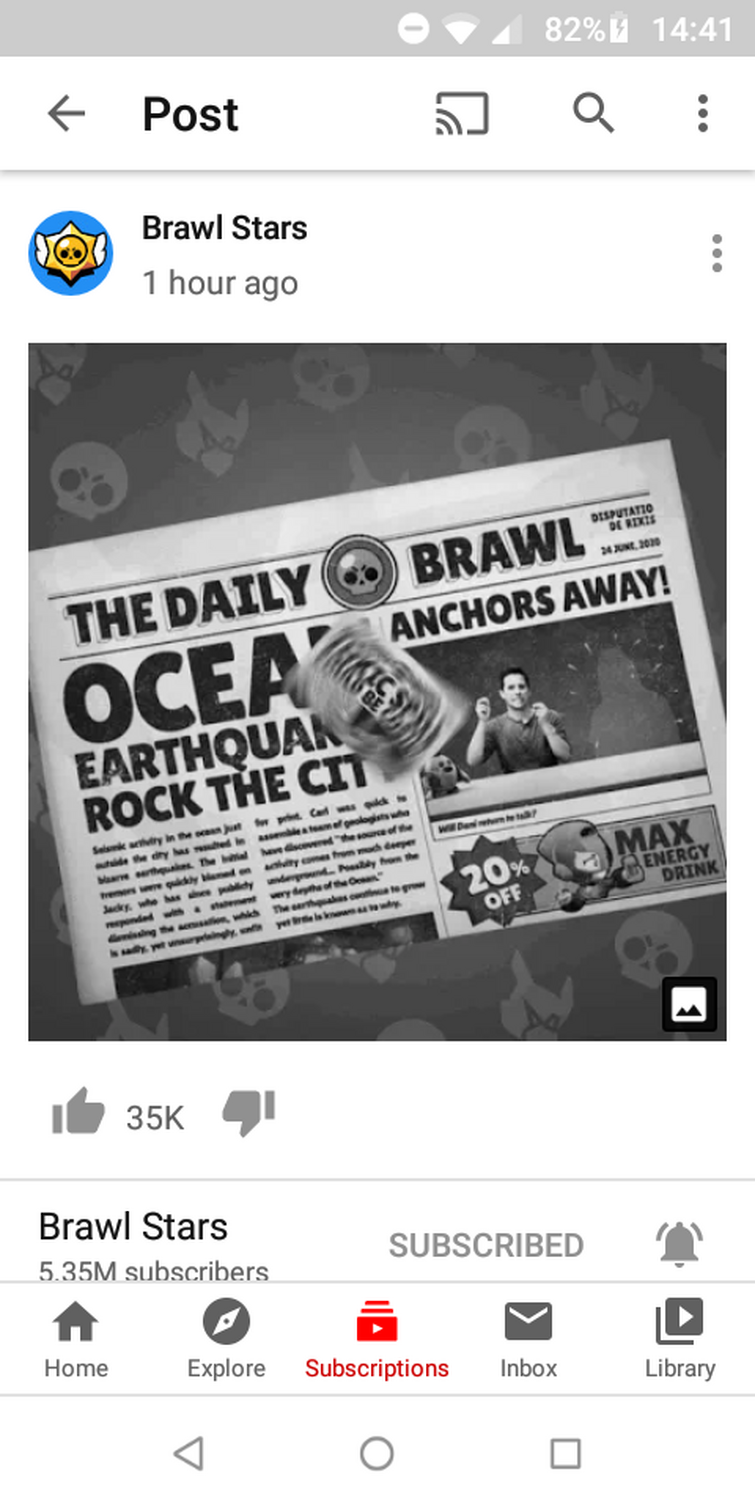 Here Are The Screenshots Of The 4 Newspapers In The Gif Fandom - brawl stars 82