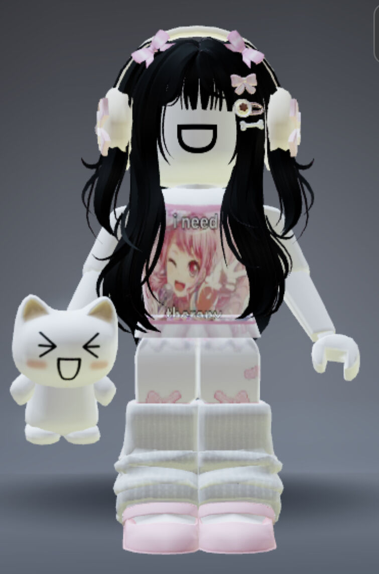 pink version of my cat doll girl : r/RobloxAvatars