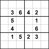 6x6 Sudoku