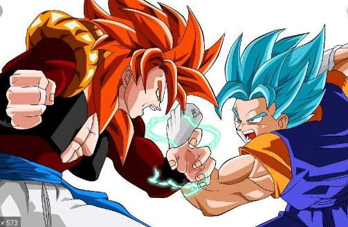 Vegetto SSJ Blue vs Gogeta SSJ4