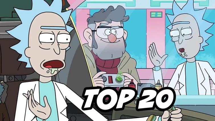 Rick and Morty Gravity Falls Scenes - TOP 20 Easter Eggs