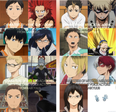 Voice actors mha and haikyuu :O | Fandom