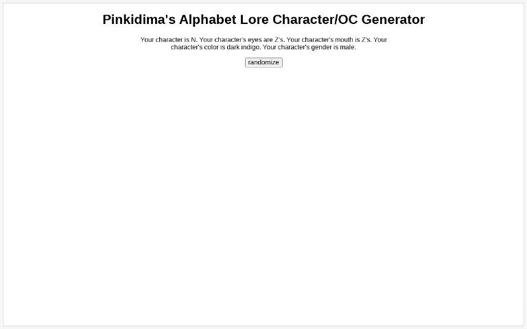 We have an Alphabet Lore FC generator!