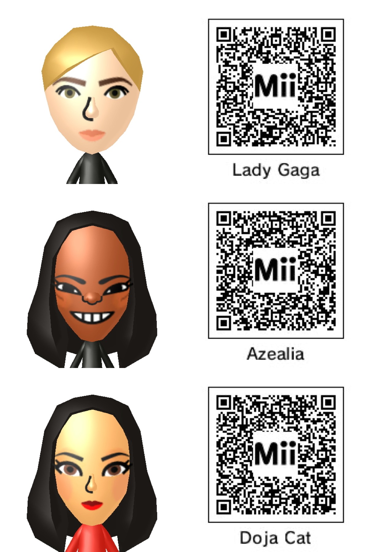Some Miis I Made For The 3DS Gays Fandom