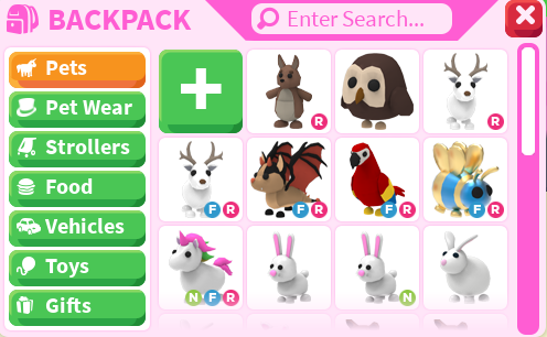 Trading My Legendary Pets And My Whole Inventory Legend Pets Only No Griff Red Dragons Rat Uni Fandom - roblox adopt me legendary pets inventory