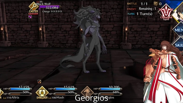 [FGO NA] LB 6 Black Wolf Fight — Georgios Setup
