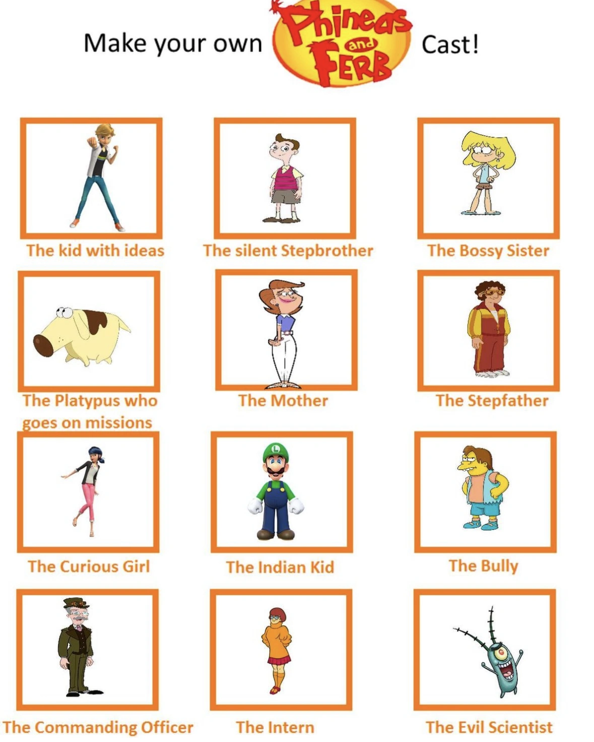 Recasting Phineas and Ferb. Fandom