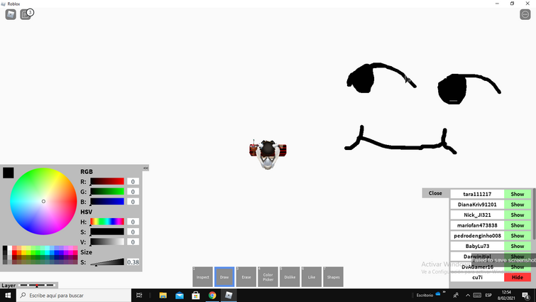 I Drew Honey Bee S Face On This Roblox Drawing Game Fandom - ant face roblox