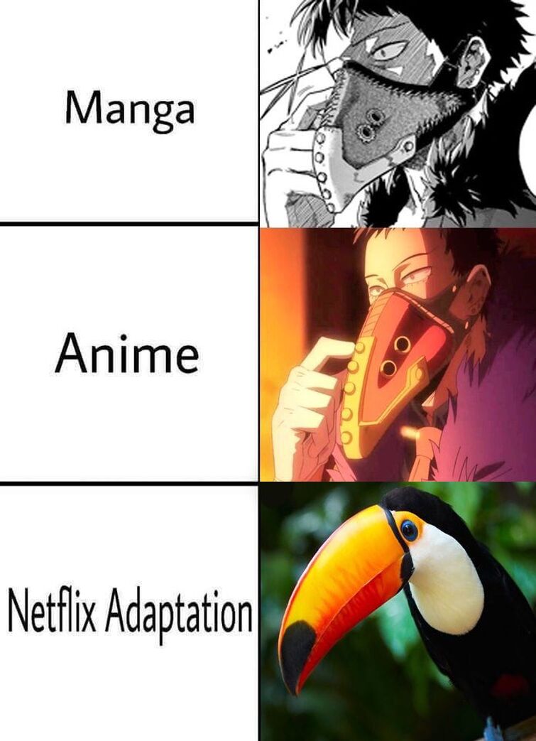 Mangá // Anime // Netflix Adaptation É tão bom usar esse meme no bom s