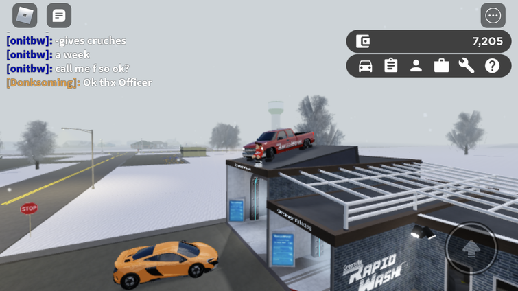 I M On Top Of The Car Wash Lol Fandom - roblox best car wash