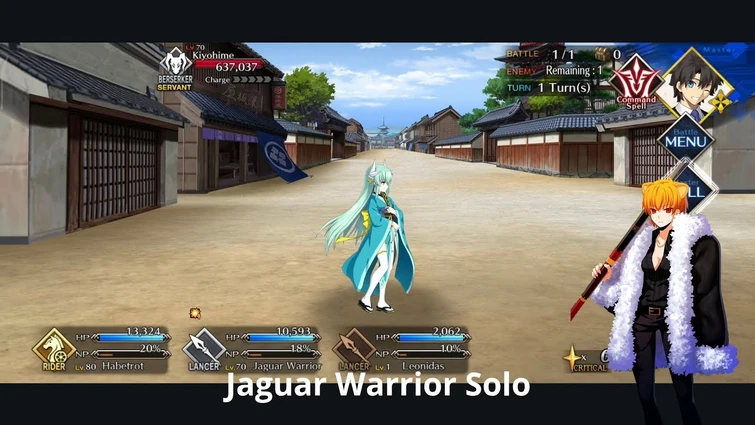 [FGO NA] Kiyohime Advanced Quest — Jaguar Warrior Solo