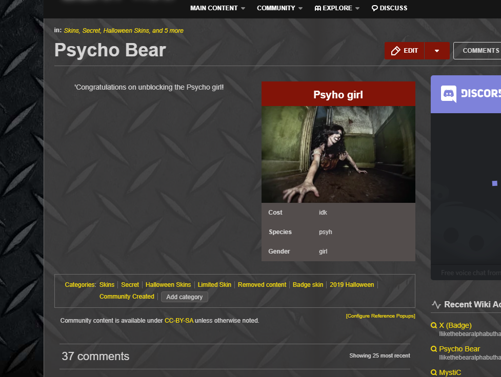 Discuss Everything About Roblox Bear Wiki Fandom - psycho bear roblox bear wiki fandom