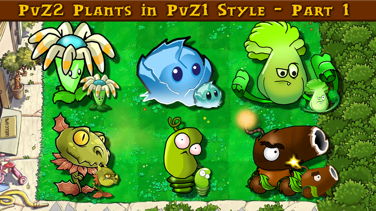 PvZ2:Back to the Past on X: Here is a Concept Art of the UI (User  Interface) of the Gameplay, Inspired by old releases for PC such as the  original Plants vs. Zombies